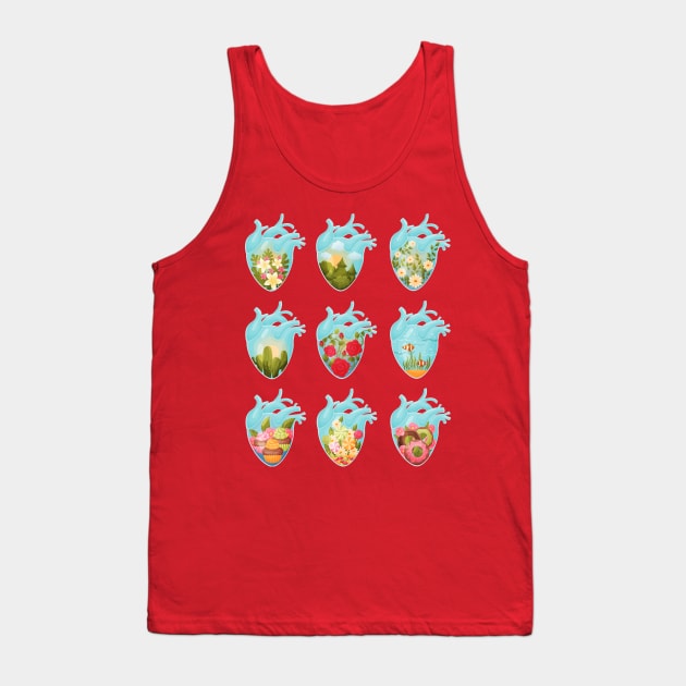 heart landscape collection Tank Top by Mako Design 